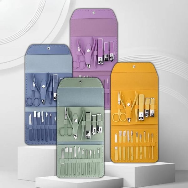16-in-1 Professional Stainless Steel Manicure & Pedicure Nail Care Set