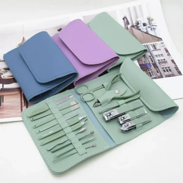 16-in-1 Professional Stainless Steel Manicure & Pedicure Nail Care Set