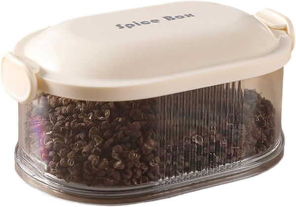 4 Layer Acrylic Spice Storage Box – Multi-Layer Seasoning Container for Kitchen & BBQ
