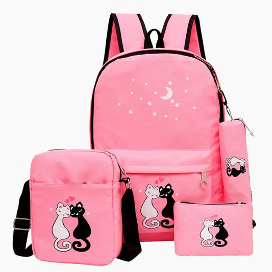 4-Piece School Bag Set designed for both style and functionality for boys and girls