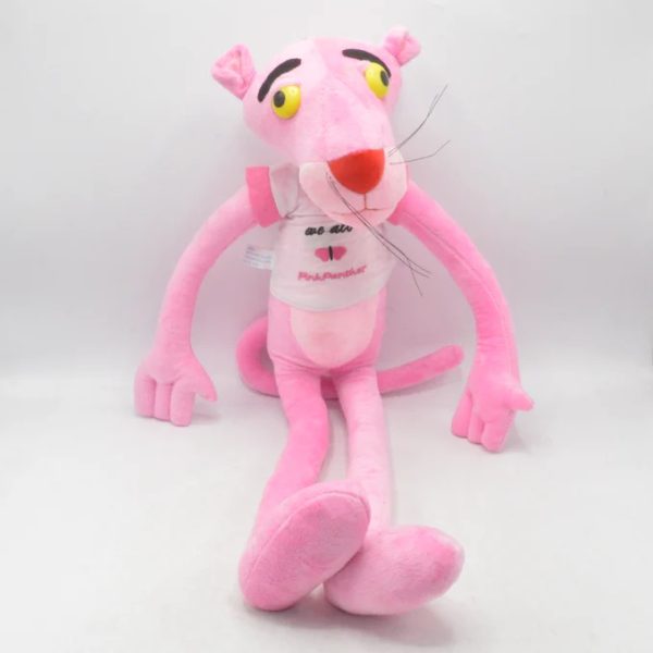 "60cm Pink Panther plush toy for kids – soft and safe stuffed animal with cute design"