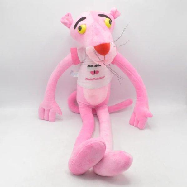 "60cm Pink Panther plush toy for kids – soft and safe stuffed animal with cute design"