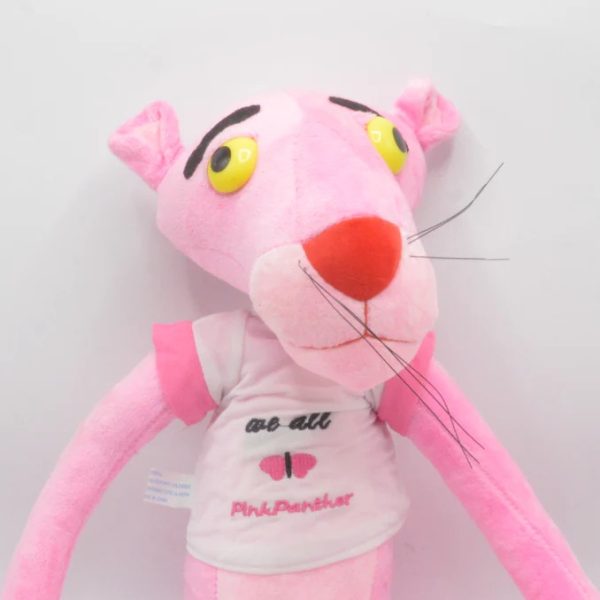 "60cm Pink Panther plush toy for kids – soft and safe stuffed animal with cute design"