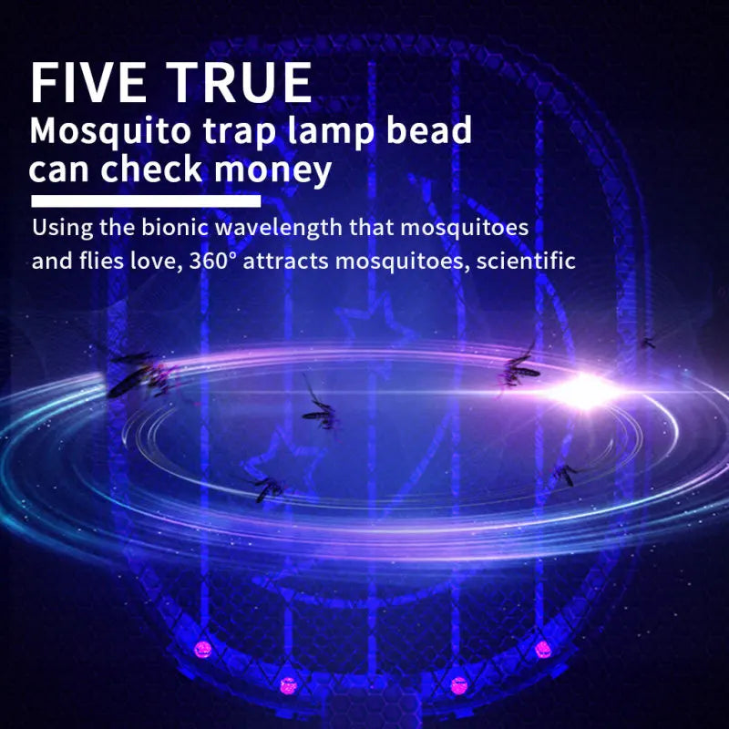 Anti Mosquito Racket – Electric Fly Swatter with USB Rechargeable 3-Layer Mesh & LED Light