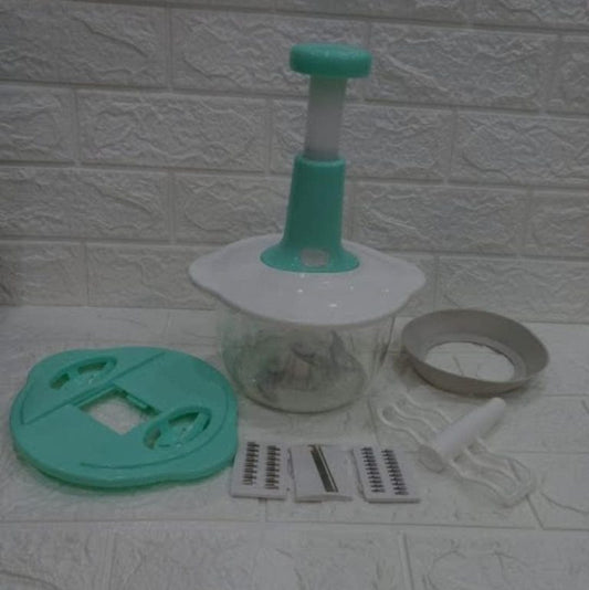 Manual Hand Push Chopper 2L – Vegetable, Meat & Fruit Cutter for Kitchen in Pakistan