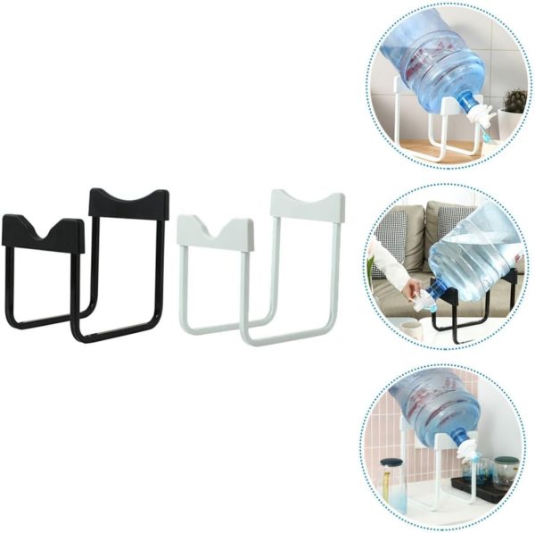 Metal Bottle Stand with Nozzle for Easy Liquid Dispensing – Random Color – Durable Hands-Free Bottle Holder