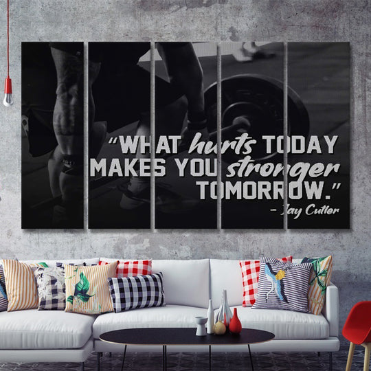 5-piece Creative Gym Motivational Canvas Wall Art set for Gym and Home Motivation