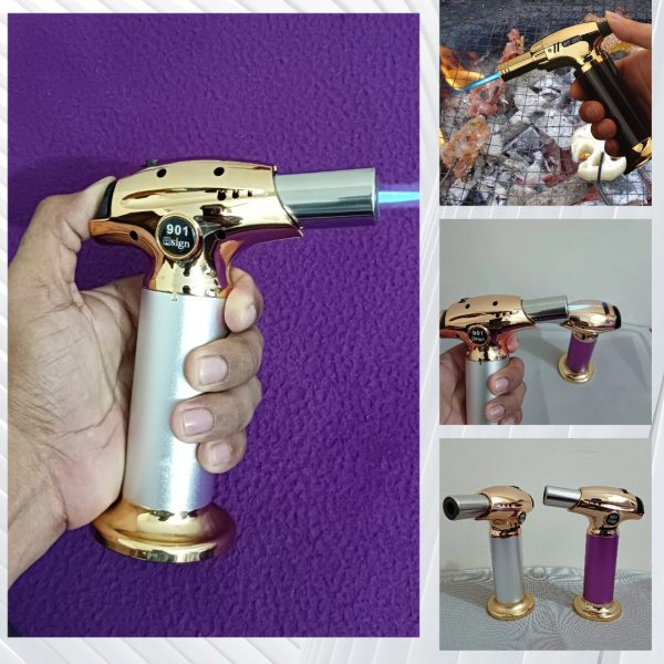 High Quality Refillable Torch Lighter for Kitchen, Cigar, BBQ – Jet Flame Windproof Design
