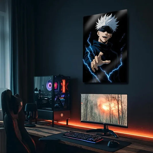 Anime Metal Wall Frame 8x11 Inches – High-Quality Digital Printing for Home and Office Decor