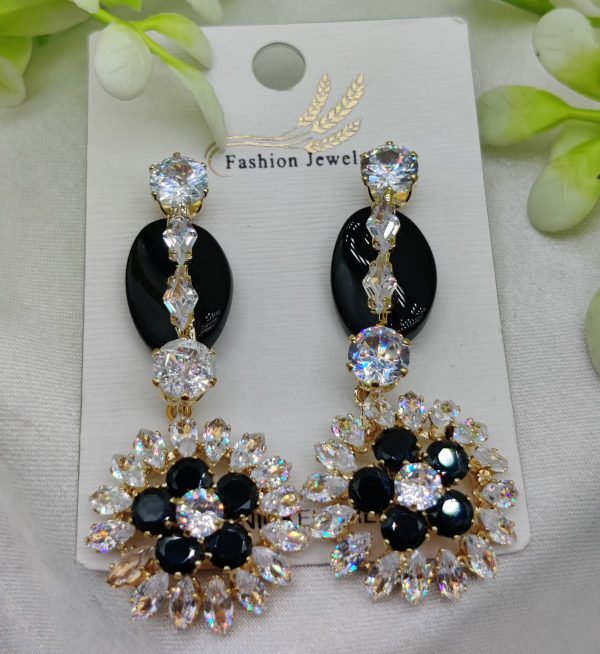 Radiant Luxe Crystal Bloom Earrings
