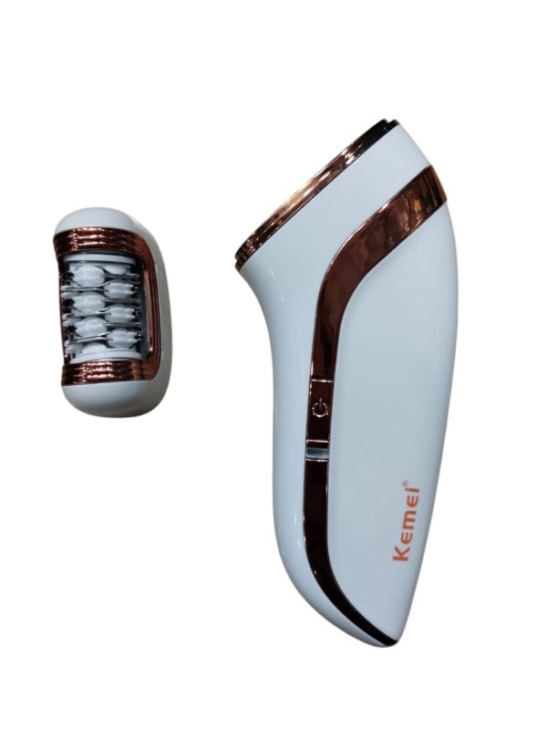 Kemei KM-1207A Epilator for Women with Extra Shaving Head | Rechargeable Lady Grooming Kit (Random Color)