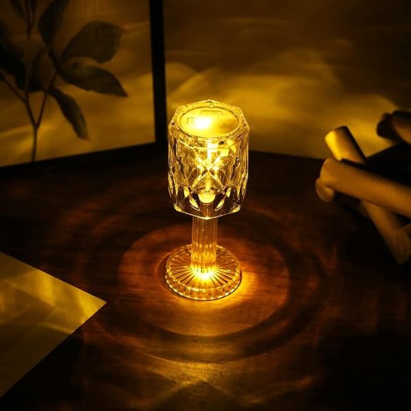 Mini LED Crystal Lamp – Elegant Indoor Decoration