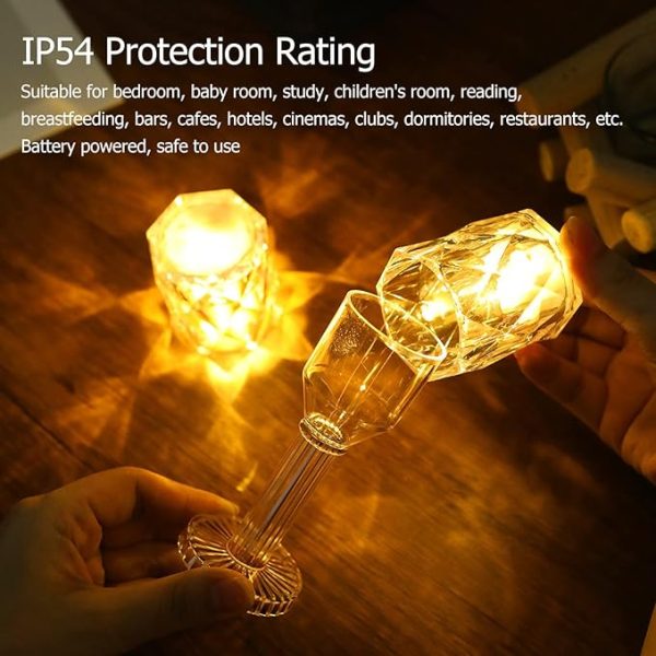 Mini LED Crystal Lamp – Elegant Indoor Decoration