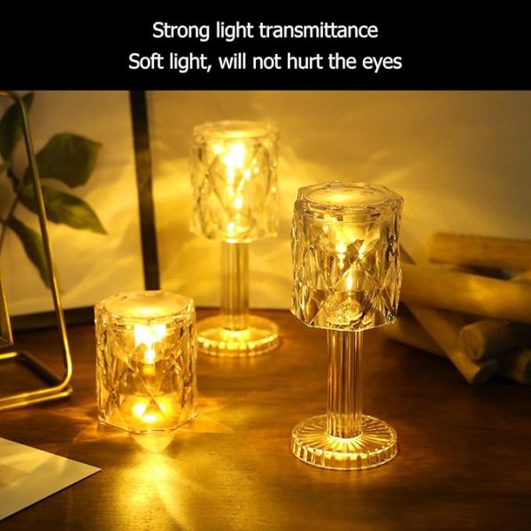 Mini LED Crystal Lamp – Elegant Indoor Decoration