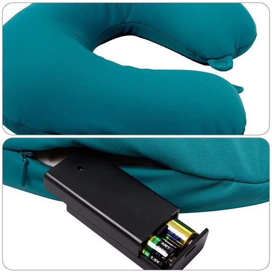 Travel Neck Pillow & Massager | U-Shaped | Ultimate Comfort & Support