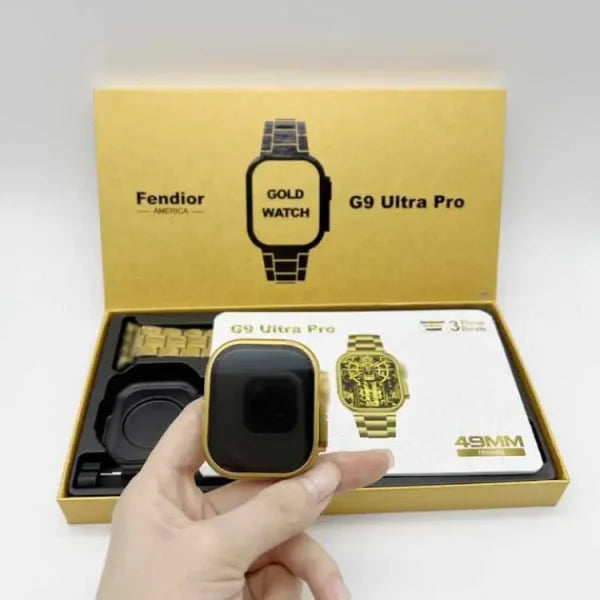 Fendior G9 Ultra Smartwatch Premium Gold Edition With Qdfit Pro App