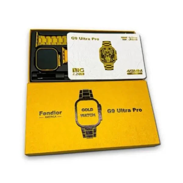 Fendior G9 Ultra Smartwatch Premium Gold Edition With Qdfit Pro App