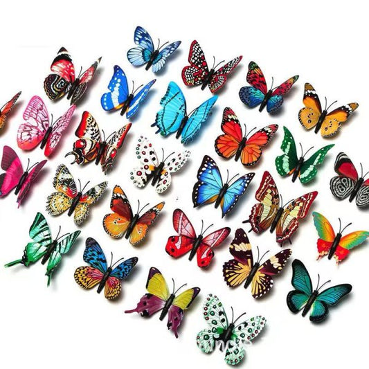 3D Monarch Butterfly Wall Decor – Magnetic & Adhesive Butterflies