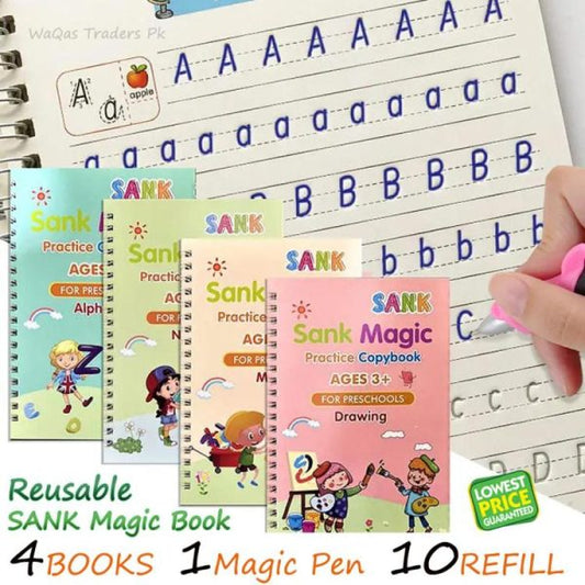 Sank Magic Practice Book Set – a thoughtfully designed educational tool that combines fun, repetition, and skill-building. Ideal for preschool and kindergarten-aged children