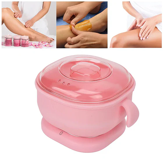 Portable Silicone Wax Warmer | Electric Wax Heater Machine for Hair Removal | Hot Pot Wax Melter for Home Use