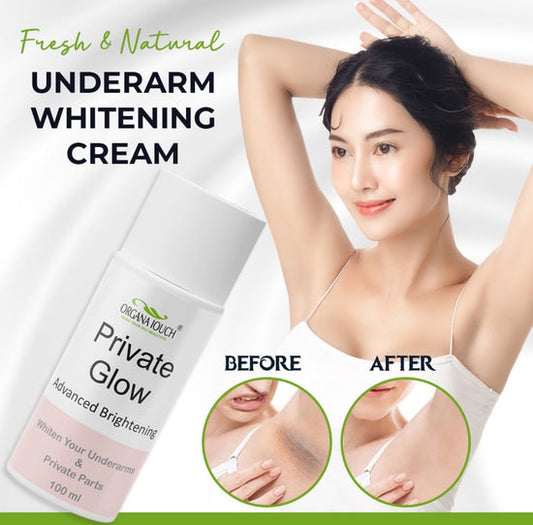 Private Glow Brightening Cream | Underarm & Intimate Area Whitening | 100ml Fast-Acting Formula for Men & Women