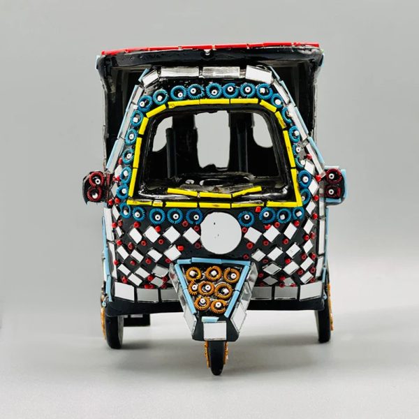 Handcrafted Mini Truck Model with colorful truck art and mirror glass work for home and office décor – RA Handicrafts Pakistan