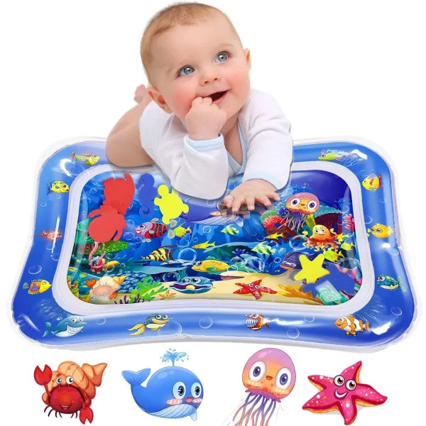 Inflatable Tummy Time Water Mat for Babies – Leakproof & Colorful Design