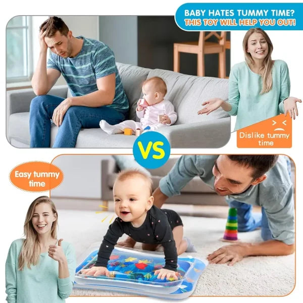 Inflatable Tummy Time Water Mat for Babies – Leakproof & Colorful Design