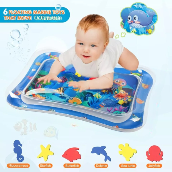 Inflatable Tummy Time Water Mat for Babies – Leakproof & Colorful Design