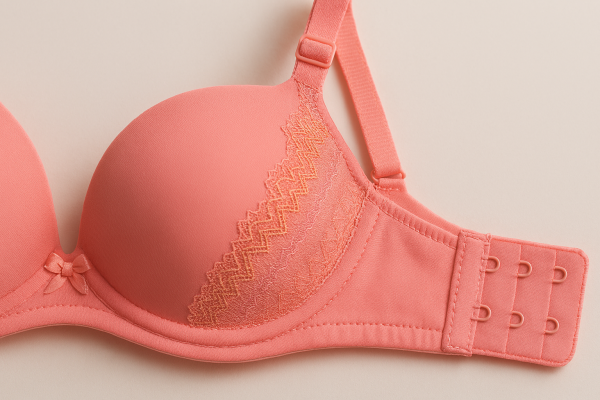 Silk embroidered padded bra for women – luxury silk undergarment with stylish embroidery and everyday support in random colors