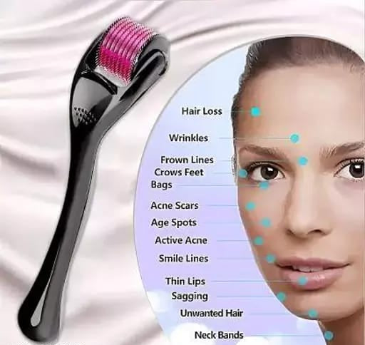 Derma Roller 540 — engineered with 540 premium titanium micro-needles (0.5mm) to support effective hair regrowth and follicle stimulation.
