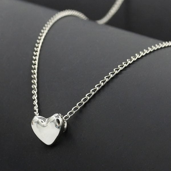 Stainless Steel Heart Shape Necklace – Elegant Love Pendant Jewelry for Girls and Women in Pakistan