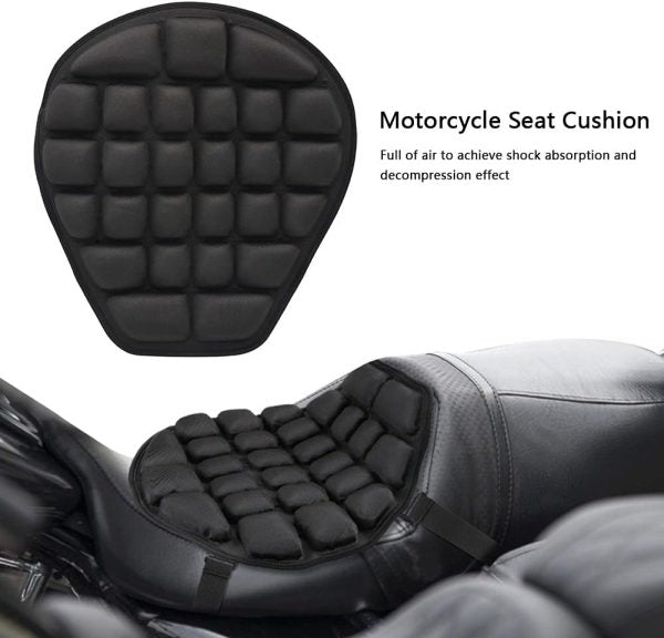 Universal Waterproof Bike and Motorcycle Seat Cushion – Comfortable Anti-Slip Relaxer Cover for All Bikes, Scooters, and Motorcycles
