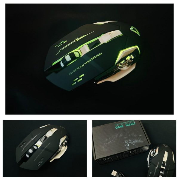 Wireless Rechargeable Gaming Mouse, crafted for precision, comfort, and a true e-sports experience for gamers