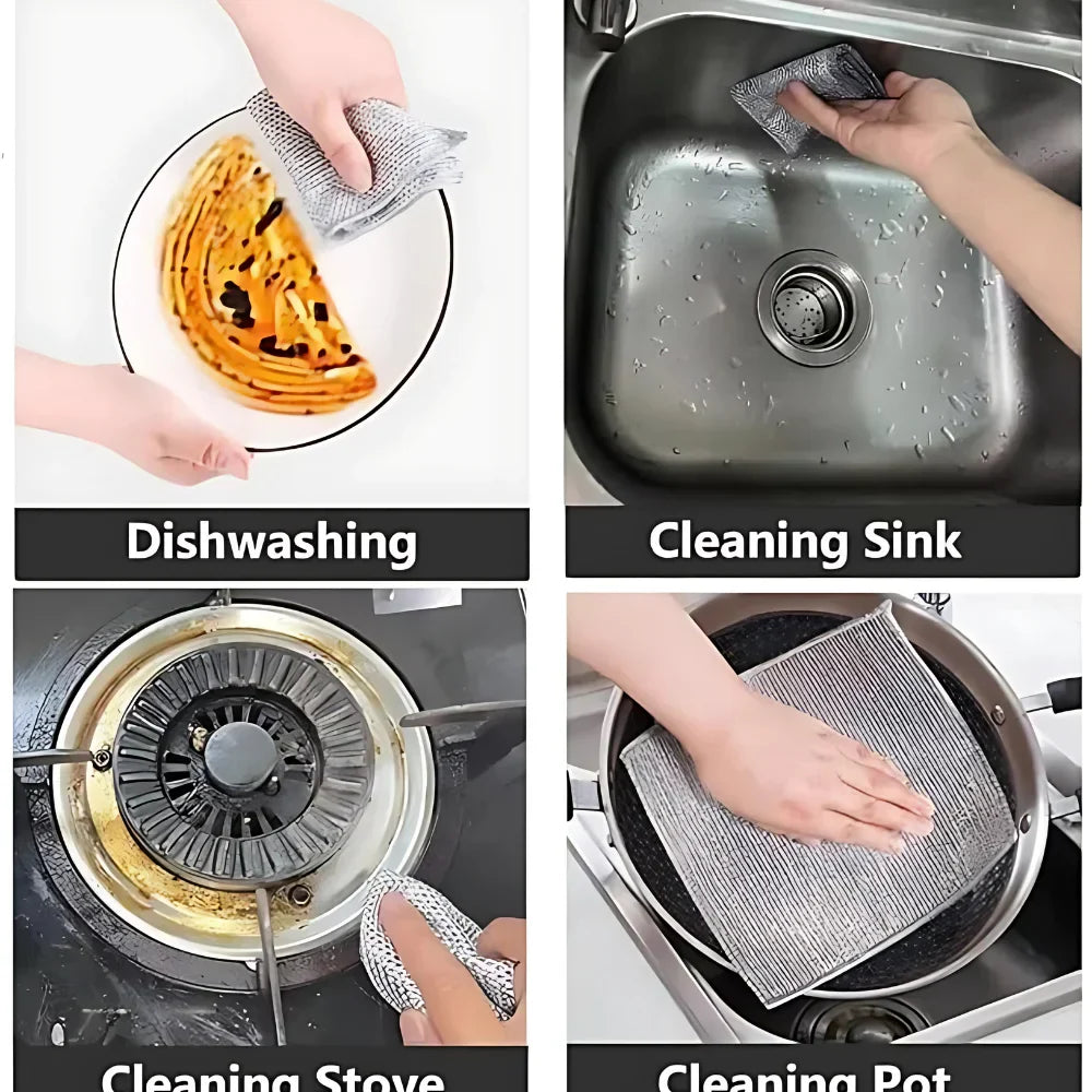 Dish Washing Cleaning Cloth (Pack 4, 10 & 20)