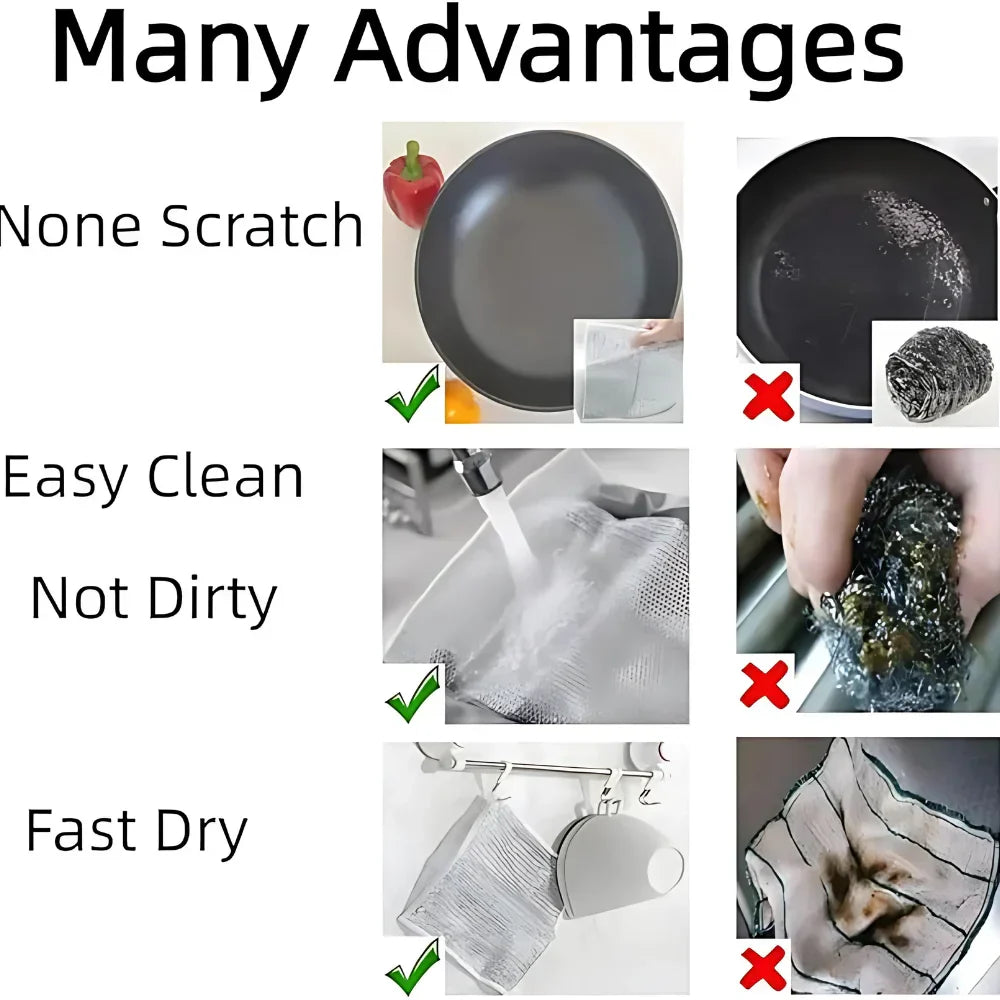 Dish Washing Cleaning Cloth (Pack 4, 10 & 20)