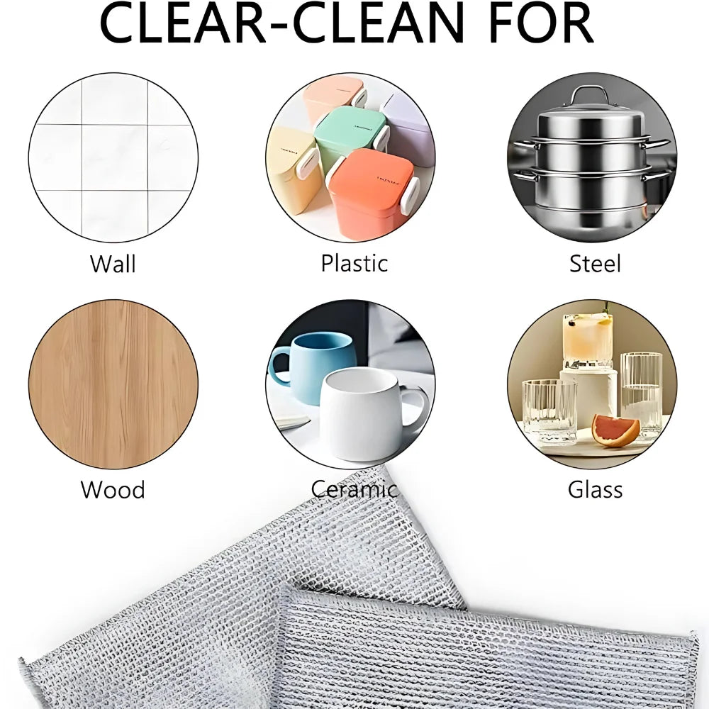 Dish Washing Cleaning Cloth (Pack 4, 10 & 20)