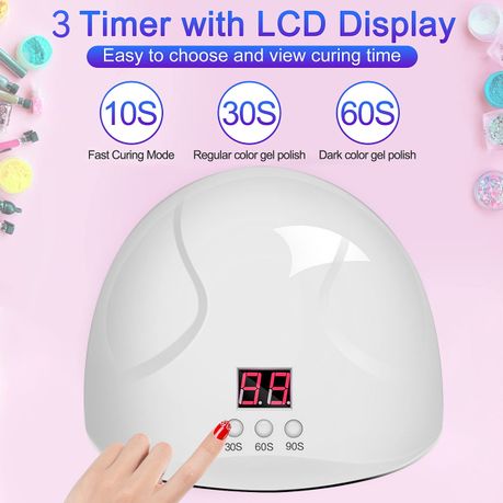 2 in 1 LED Nail Dryer & Electric Nail Kit | Manicure & Pedicure Tool with 5 Attachments