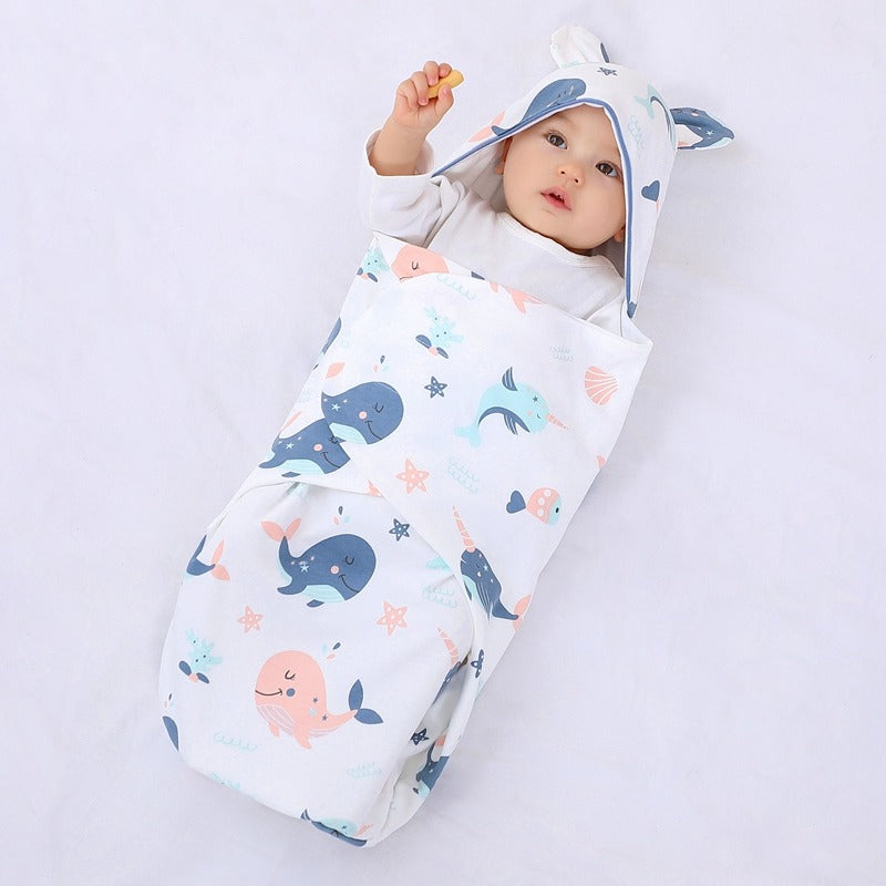 Soft and breathable newborn baby wrap blanket swaddle for 0-1 year babies in random color
