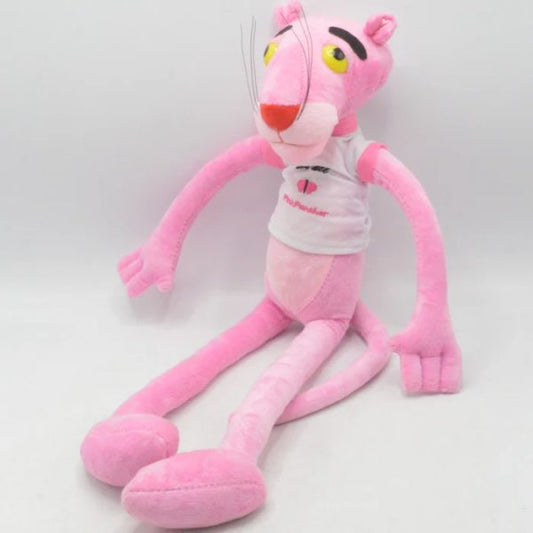 "60cm Pink Panther plush toy for kids – soft and safe stuffed animal with cute design"