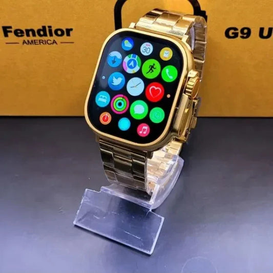 Fendior G9 Ultra Smartwatch Premium Gold Edition With Qdfit Pro App