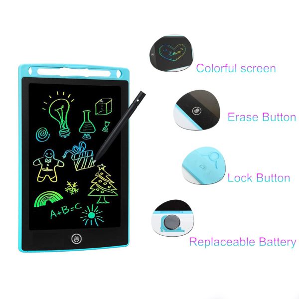  8.5-Inch LCD Writing Tablet – a fun, colorful, and eco-friendly way to draw, write, and learn for kids