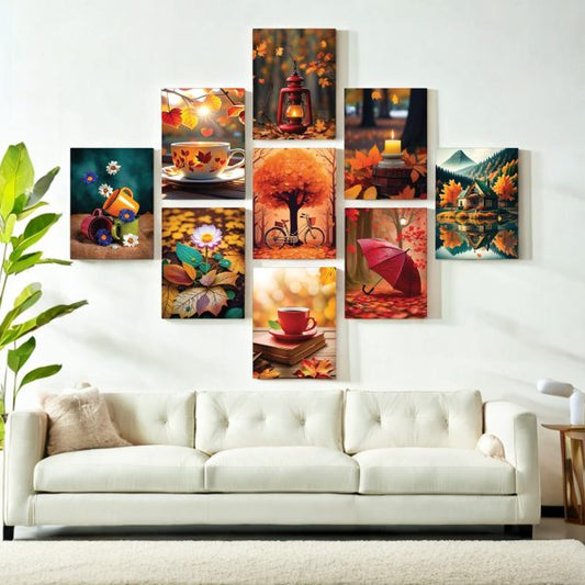  9-piece Universe Unique Combo Wall Art Set for Home decor