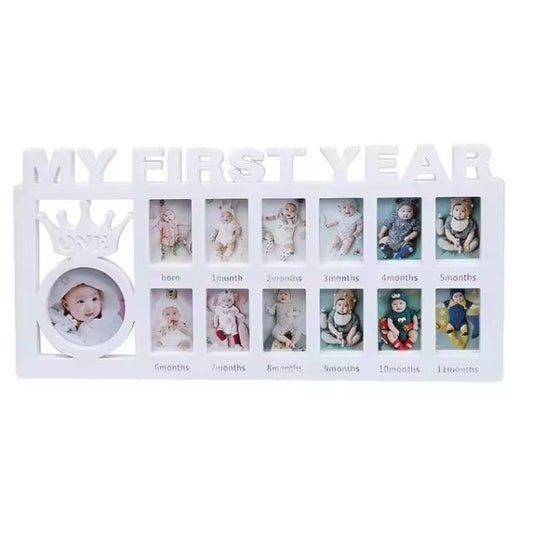 Newborn Baby My First Year Photo Frame – 12 Months Milestone Keepsake