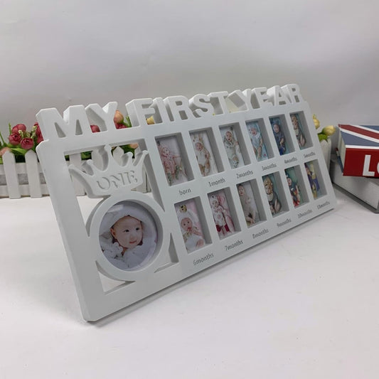 Newborn Baby My First Year Photo Frame – 12 Months Milestone Keepsake