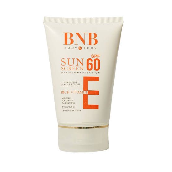 BNB Sun Screen SPF-60 Rich Vitamin E (120ml)