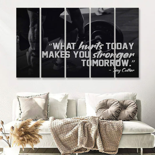  5-piece Creative Gym Motivational Canvas Wall Art set for Gym and Home Motivation