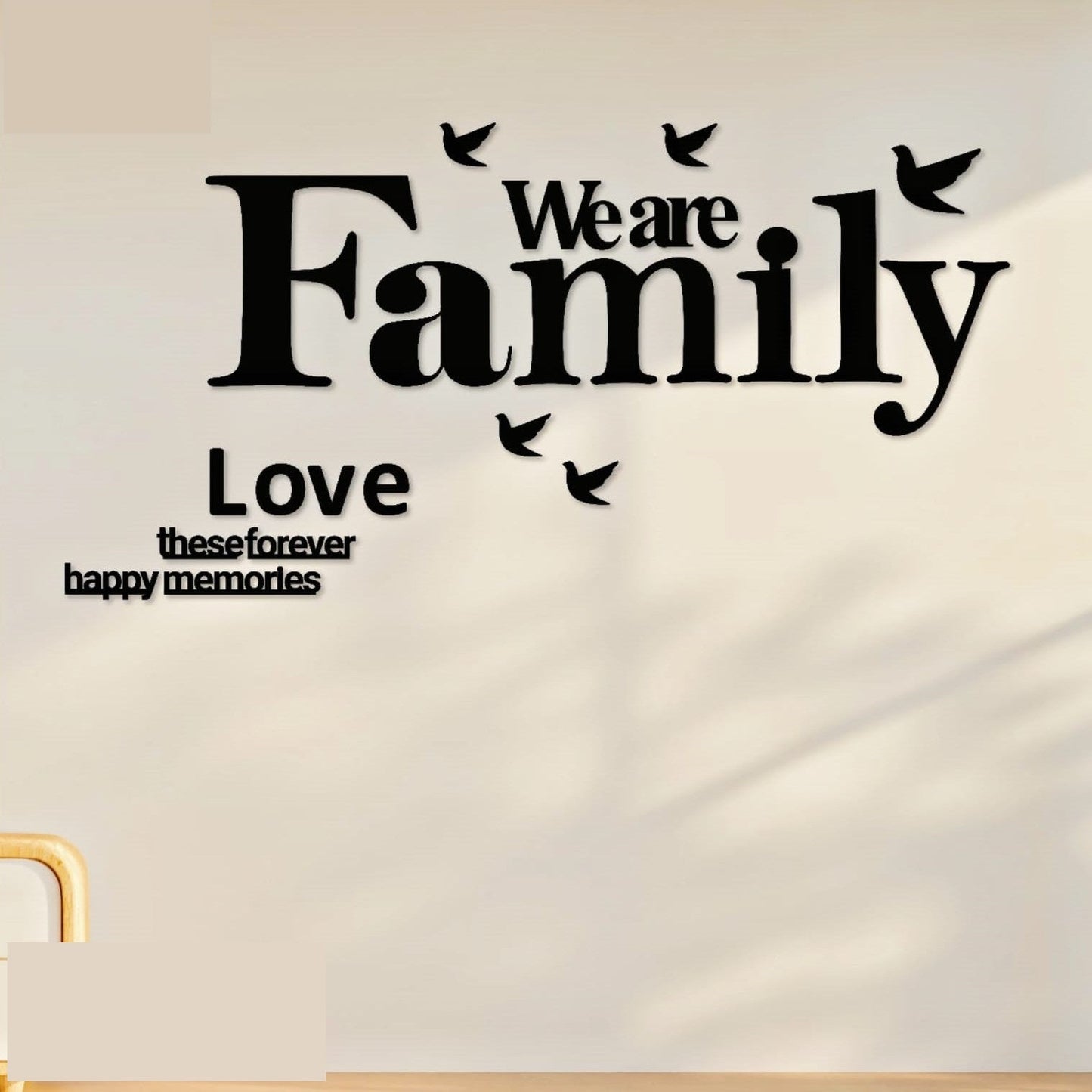 "We Are Family" Wooden Wall Art Home Decor