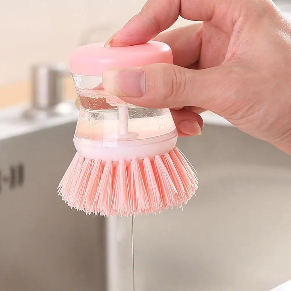 Mini Kitchen Liquid Dish Cleaning Brush