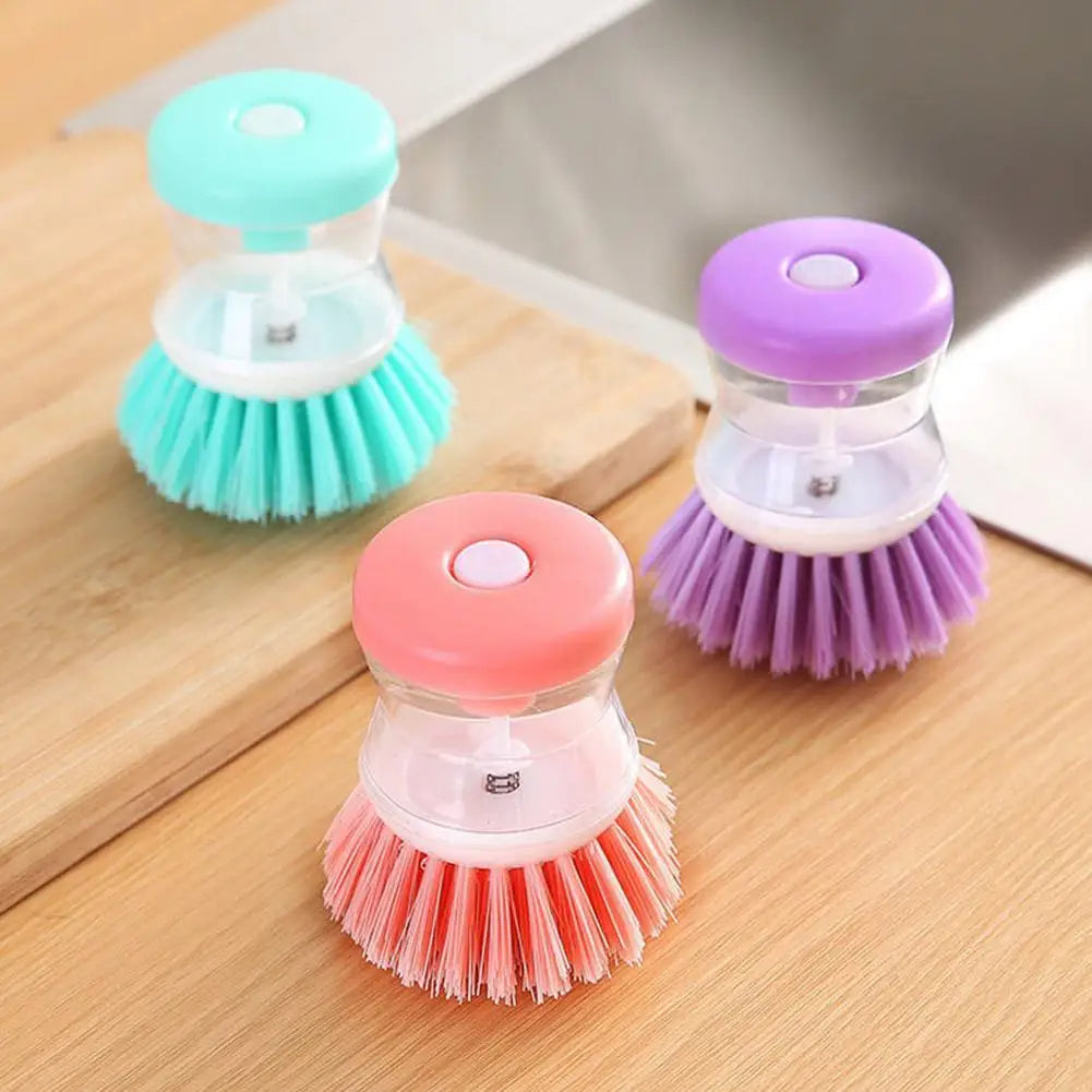 Mini Kitchen Liquid Dish Cleaning Brush